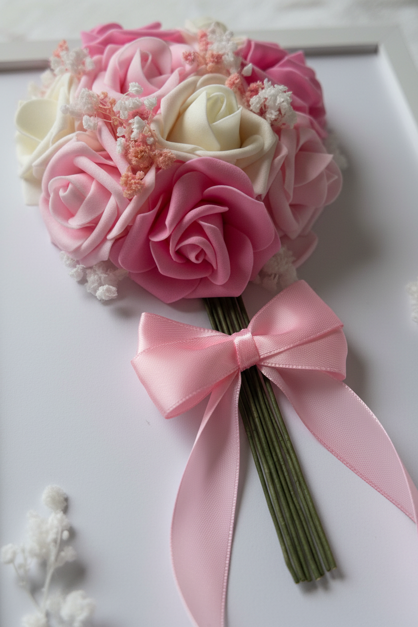 Close-up Pink Rose Detail